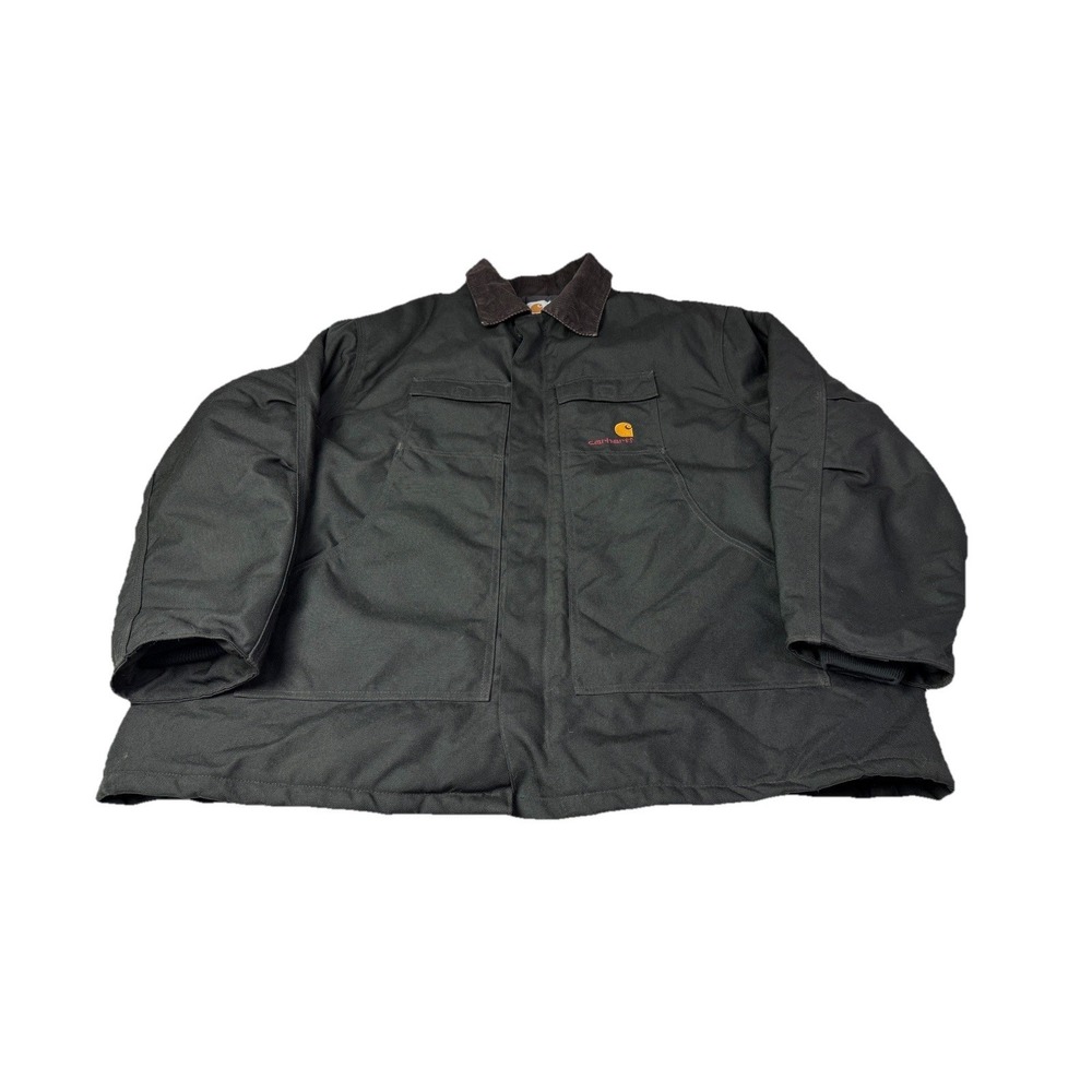 Vintage Carhartt Quilted  Jacket Coat 3 XL XXXL Black USA‎ Union 2b1